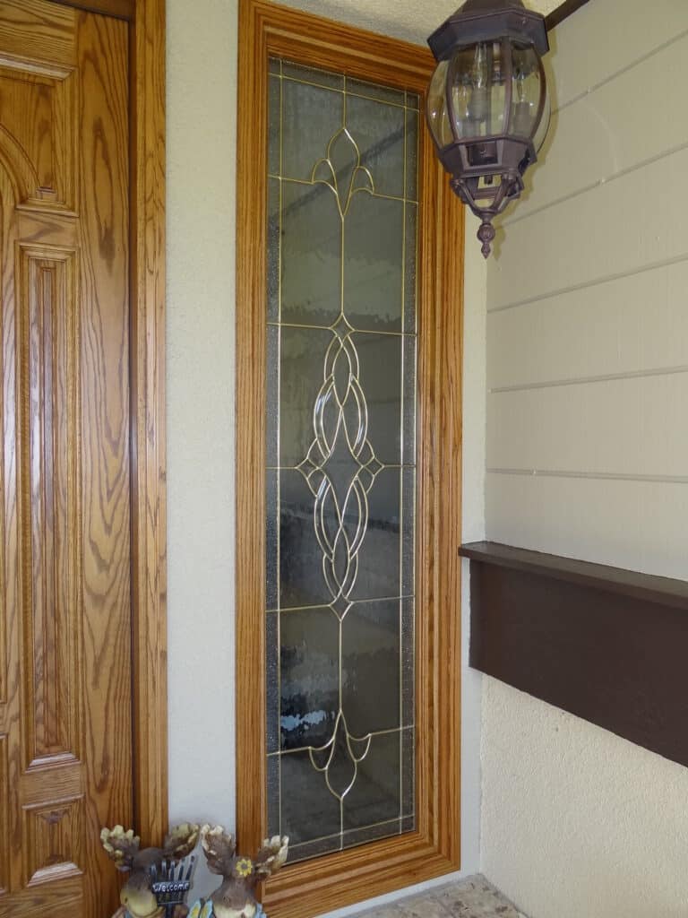 Brass Came Leaded Windows Made for A Customer's New Entryway