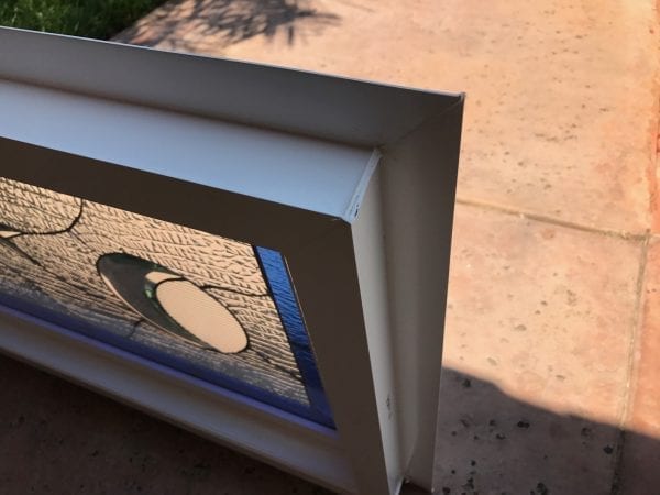 Install ready! Vinyl Framed and Insulated The Sun & Moon "Galaxy" Leaded Stained Glass & Beveled Window