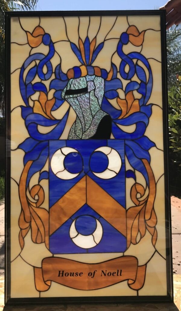 Wow! Personalized Coat Of Arms Stained Glass Window Panel #3