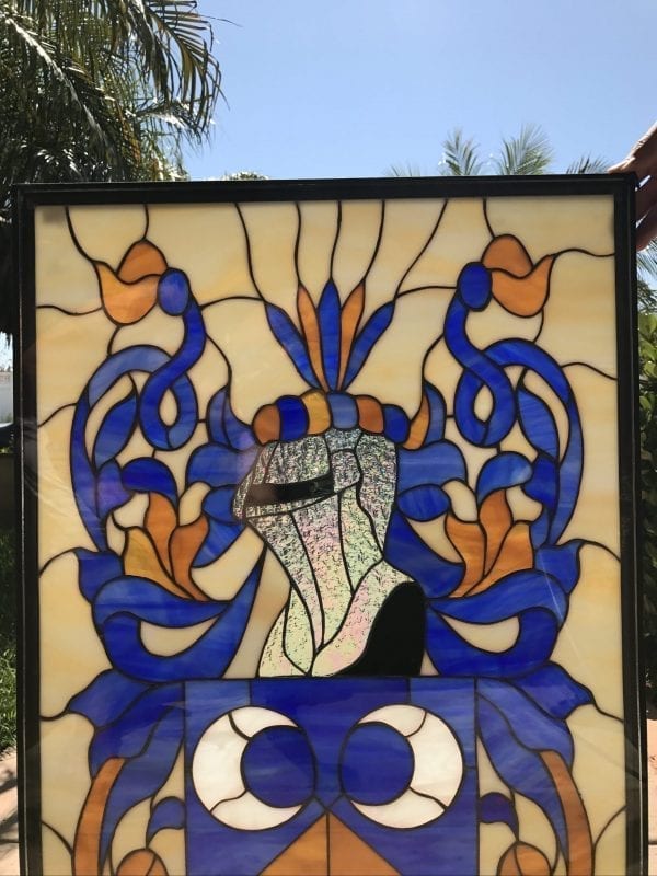 Wow! Personalized Coat Of Arms Stained Glass Window Panel #3