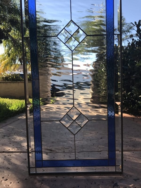 The “La Mirada” Classic Leaded Stained Glass Window Panel