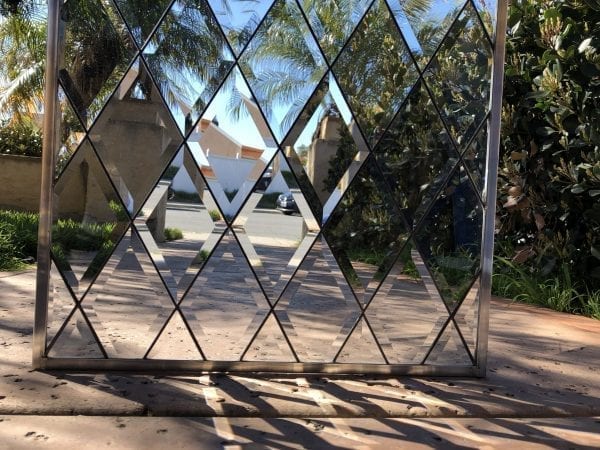 The "Blitz" Traditional & Timeless Tudor Style Beveled Diamonds Leaded Glass Window