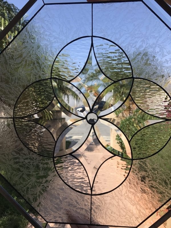 Magnificent! "The Hermosa" Octagon Stained Glass & Beveled Window