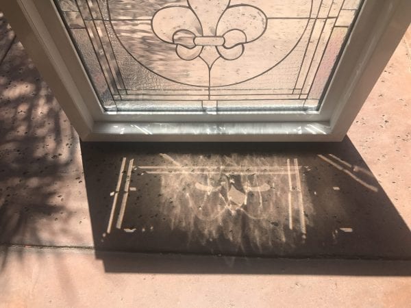 The Beautiful " Galway" All Clear Beveled Leaded Stained Window Glass Panel