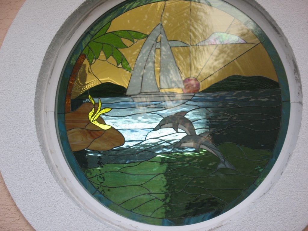 Circular Stained Glass Window