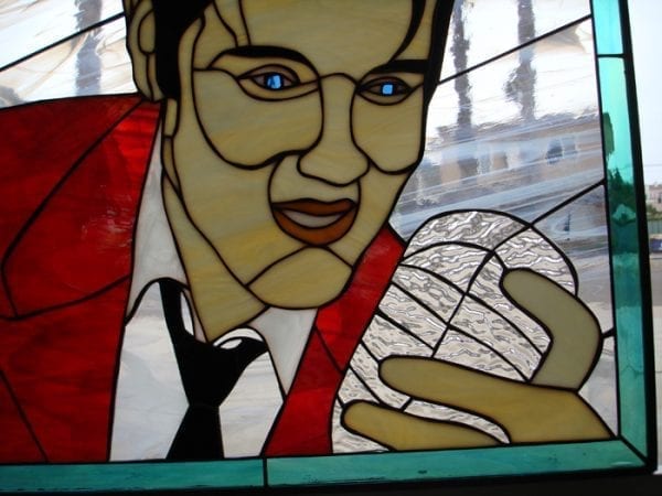The King! Elvis Presley Leaded Stained Glass Window