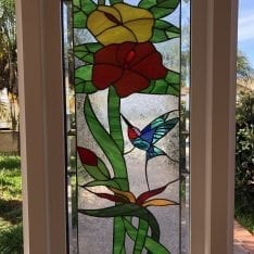 Hummingbirds Stained Glass