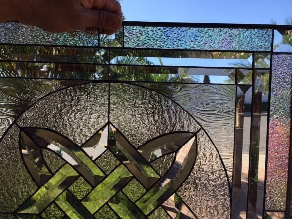 The "Tullamore" Beveled Irish Celtic Knot Leaded Stained Glass Window Panel #3