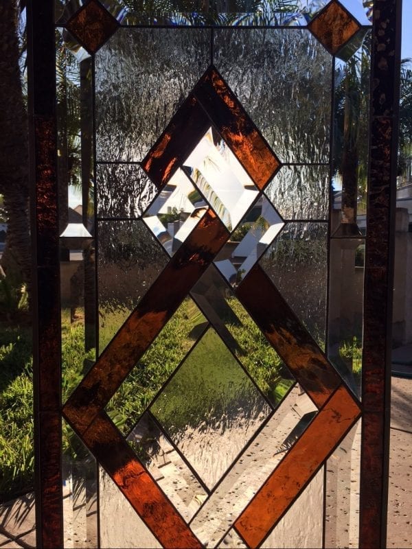 The Lovely "San Ramon" Leaded Stained Glass Window Panel