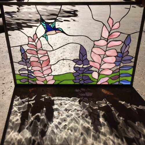 Hummingbirds Stained Glass