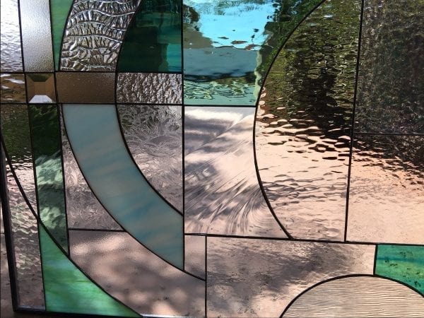 Gorgeous! The "Santa Ana" Stained Leaded Glass Panel