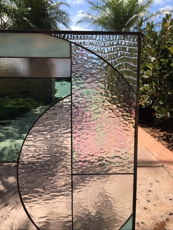 Gorgeous! The "Santa Ana" Stained Leaded Glass Panel