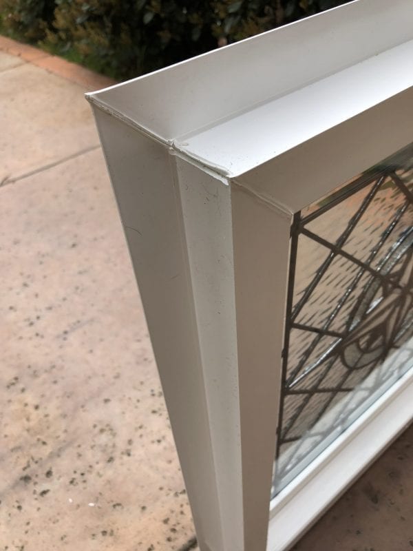 The Elegant Maywood" Beveled Leaded Stained Glass Window (Insulated In Tempered Glass & Framed)