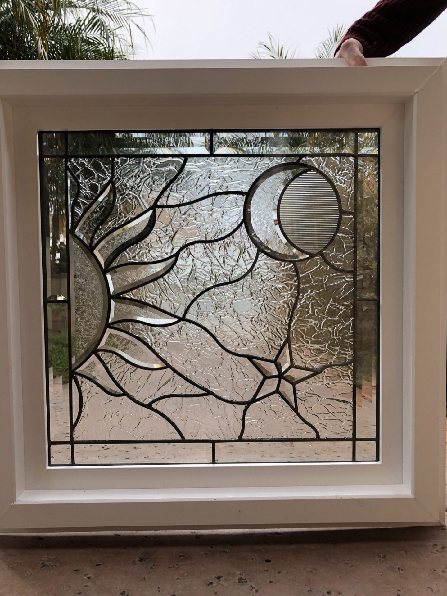 Suncatcher Glass Bevel RB1371 stained glass lead window 