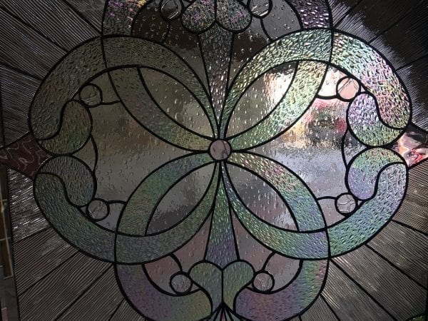 The "Windsor" Beautiful Clear Textured Leaded Stained Glass Window Panel