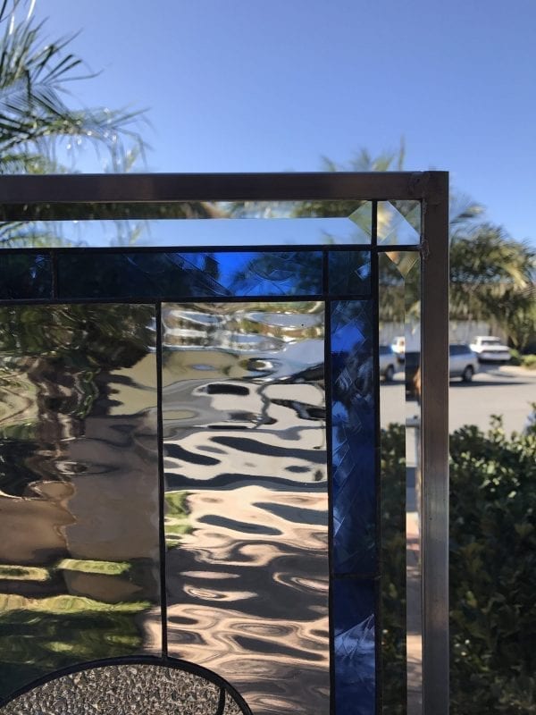 Incredibly Beautiful! The "Santa Paula" Waterglass Leaded Stained Glass Window Panel