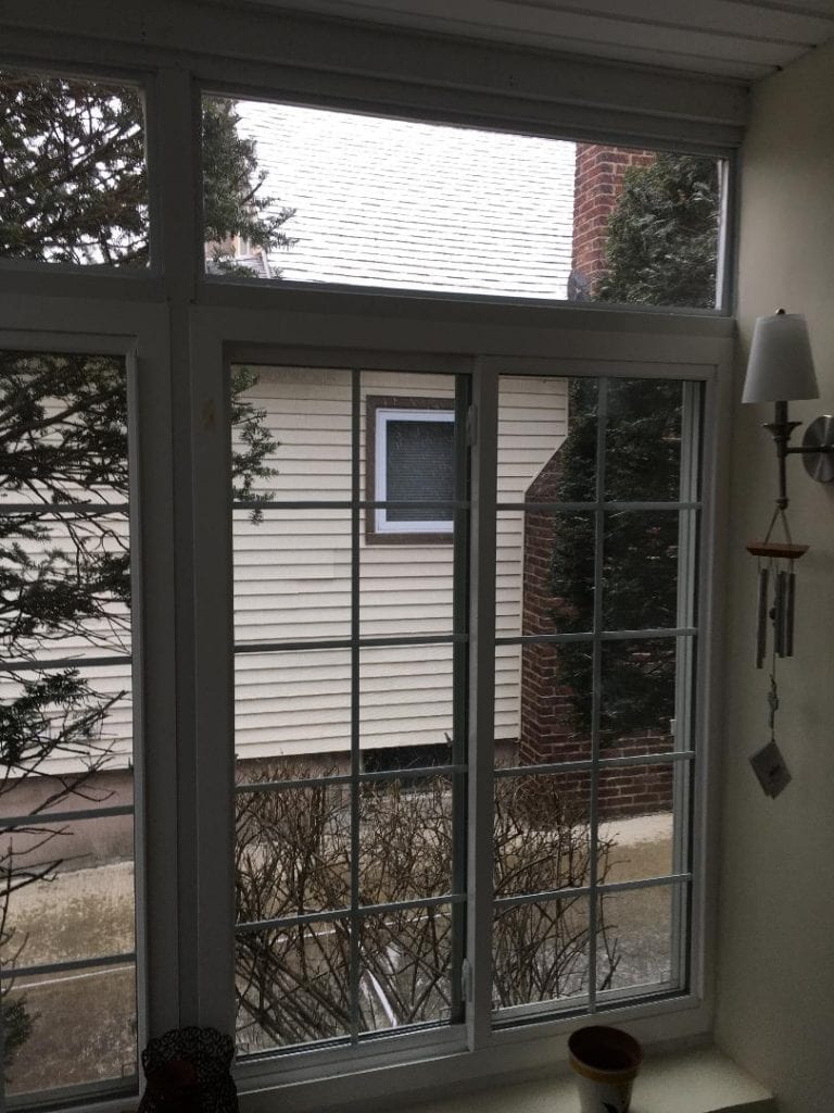 Beveled Leaded Glass Windows Installed In New York (Before)