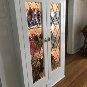 Beveled Diamonds Leaded Glass