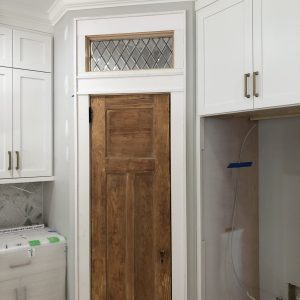 Classic Beveled Diamonds Used As A Transom Window