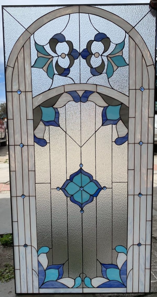 The Beautiful! "Cupertino" Stained Glass Window Panel