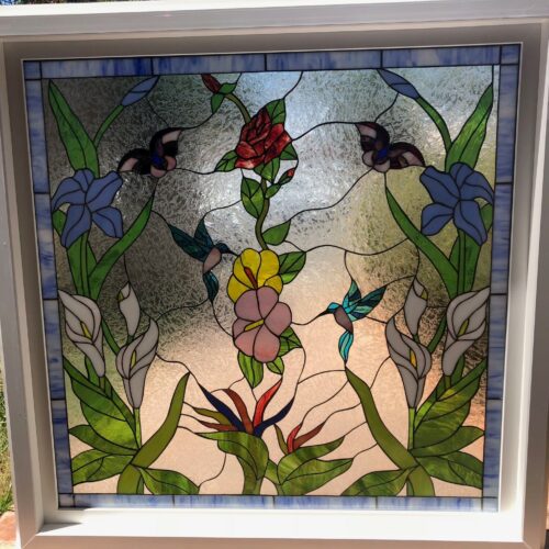 Hummingbirds Stained Glass
