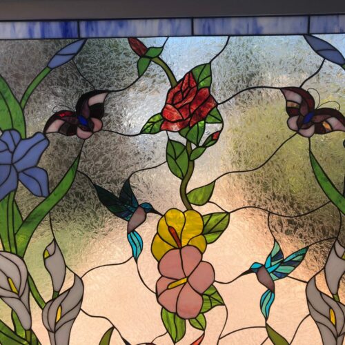 Hummingbirds Stained Glass