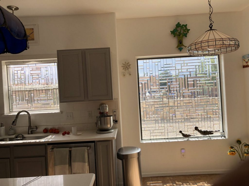 huge 58 x 58 All beveled Insulated Glass Window Installed In A Client's Livingroom