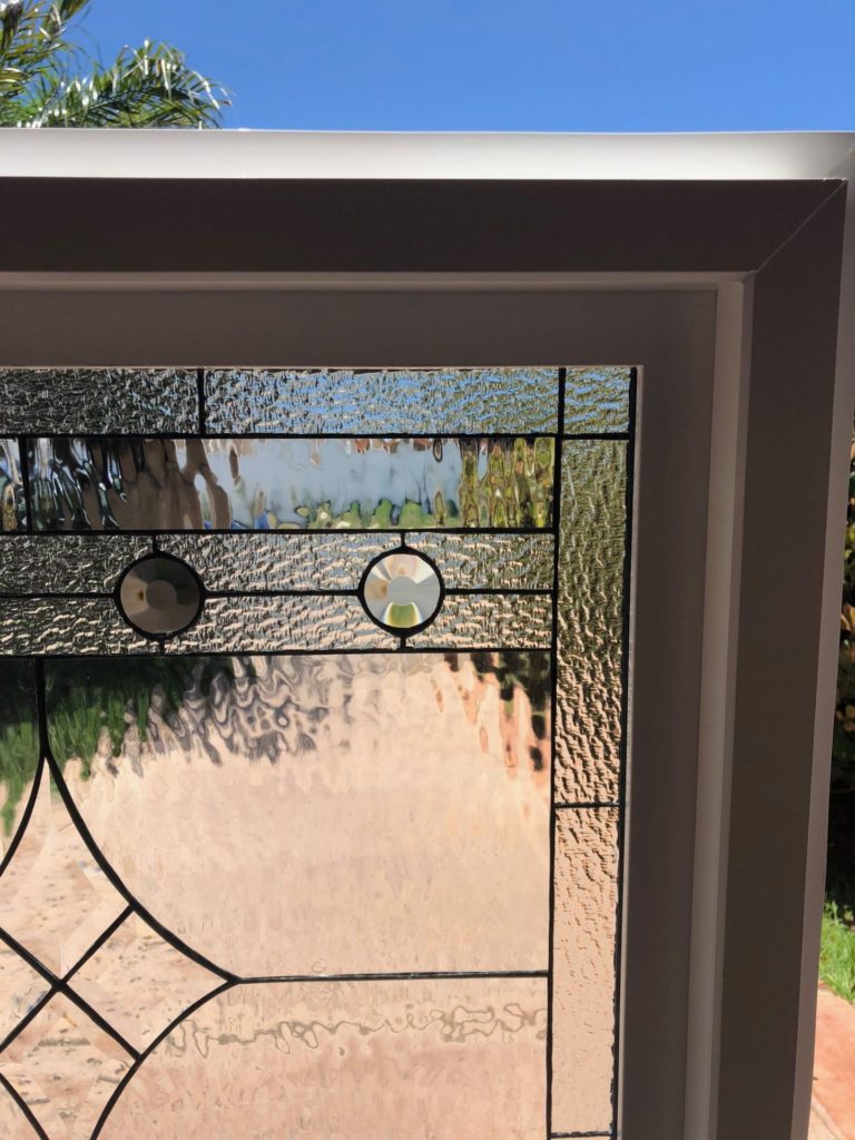 The "Poway" Beveled & Stained Glass Window (Insulated In Tempered Glass