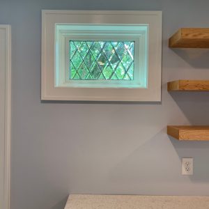 Tudor Style Beveled Diamonds Windows