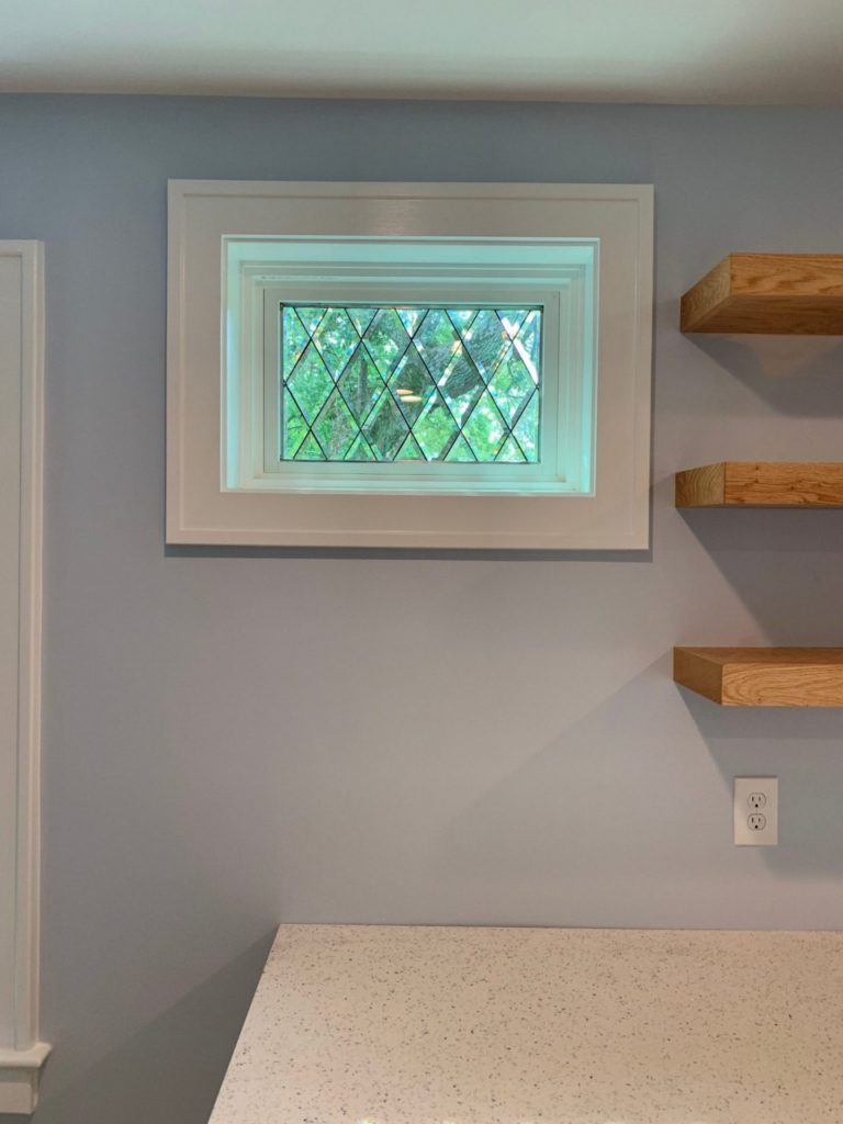 Tudor Style Beveled Diamonds Windows
