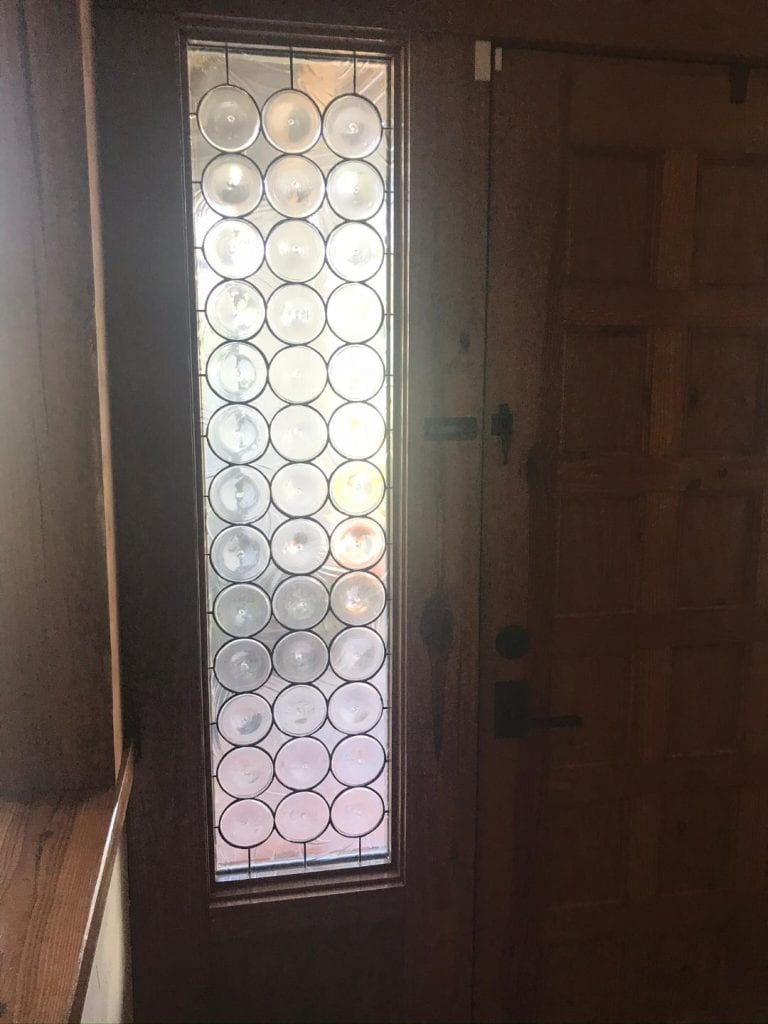 All Clear Rondel Bottle Bottoms Stained Glass Sidelites