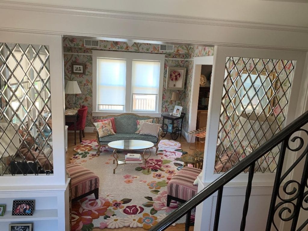 Wow! Classic All Beveled Diamonds Leaded Glass Interior Partitions