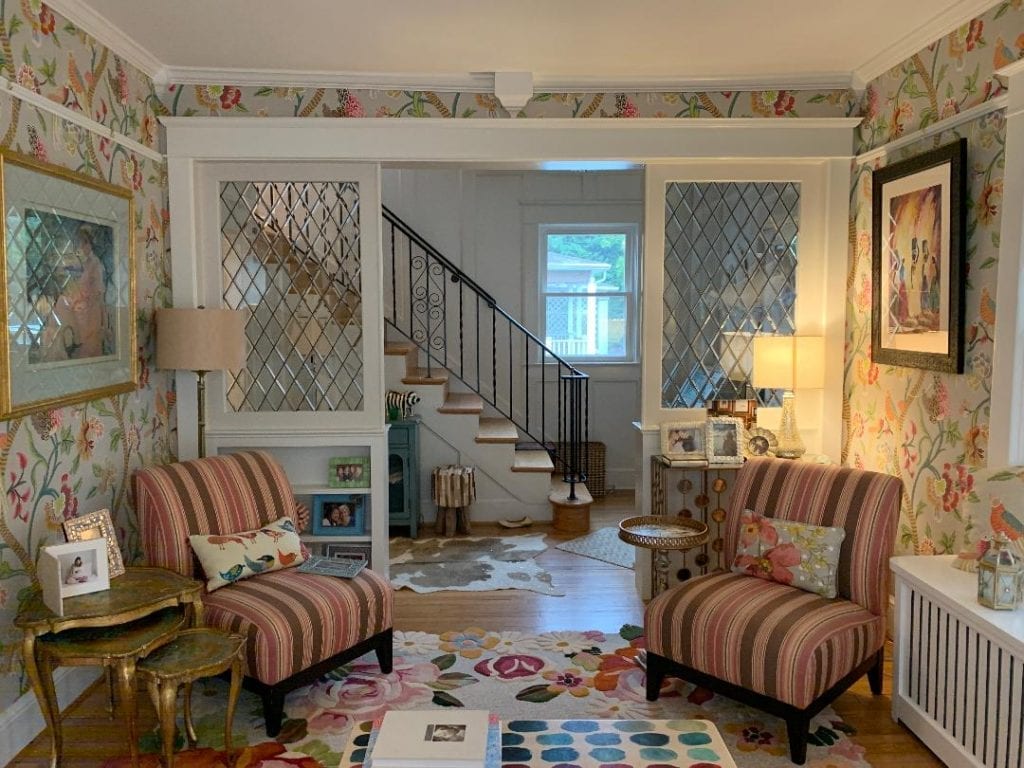 All Beveled Diamonds Leaded Glass Interior Partitions