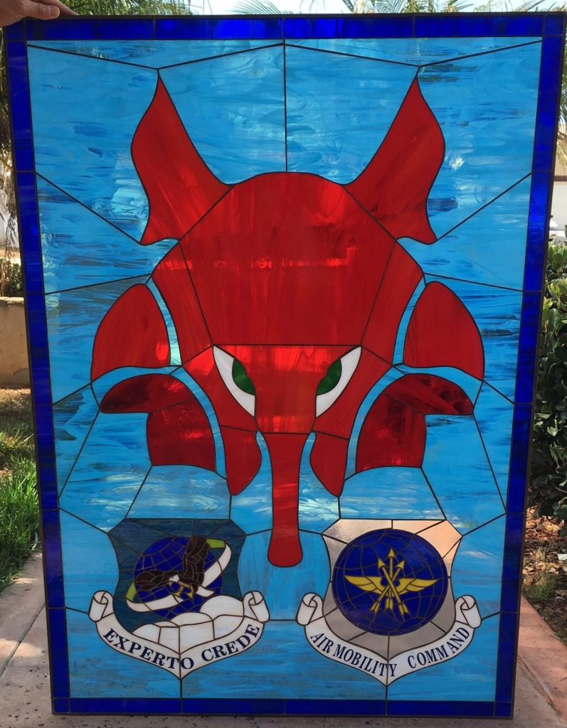 MILITARY AIR FORCE DINING HALL Logo Red