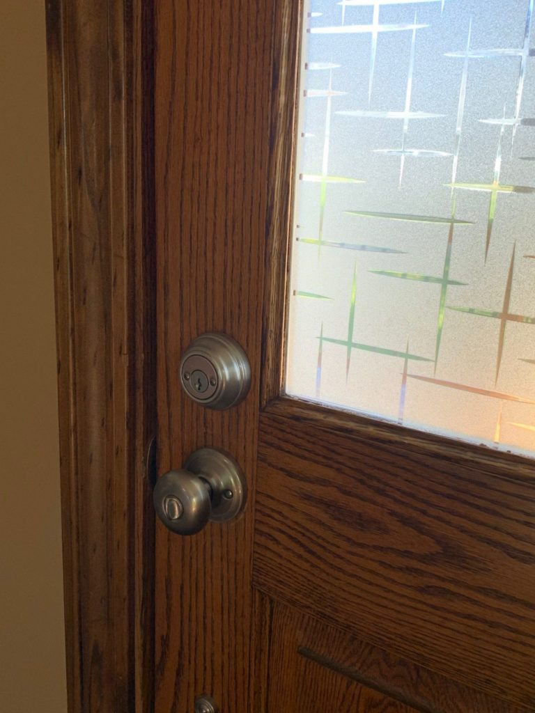 She had been using stained glass film, but the look was not rich or very pleasing to the eye.