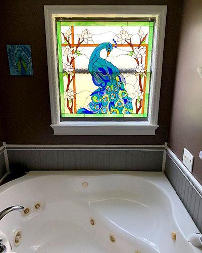 Bathroom-stained-glass Bathroom Stained Glass