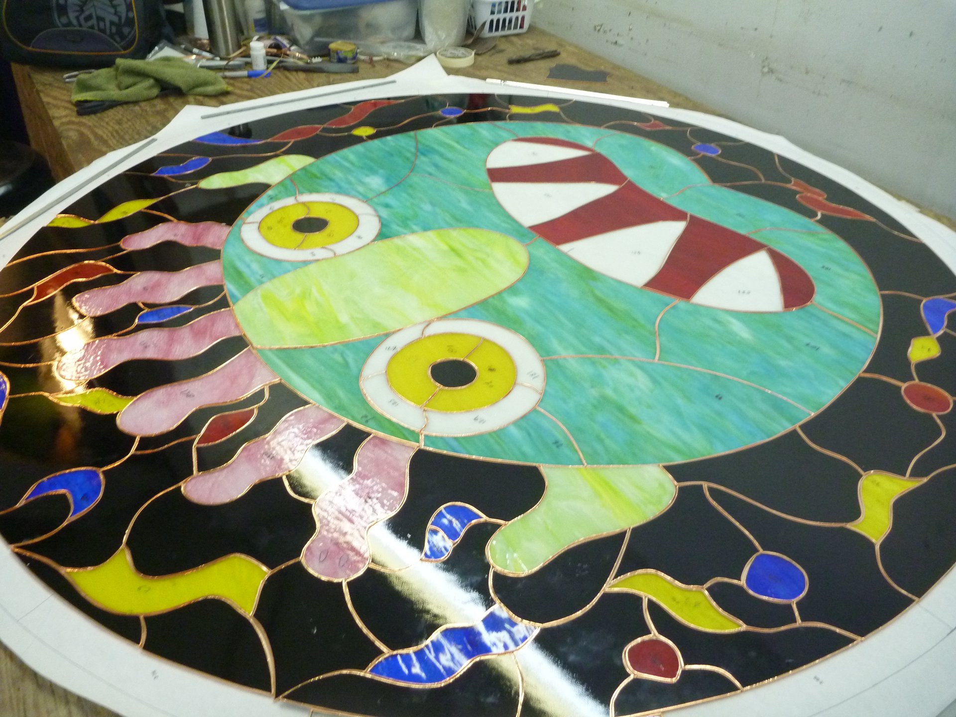 Making a Stained Glass Window for preschool in Texas