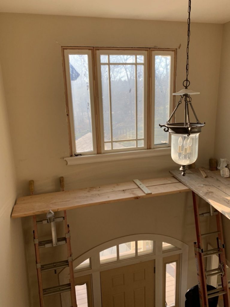 Tempered glass insulated trimmed in on site