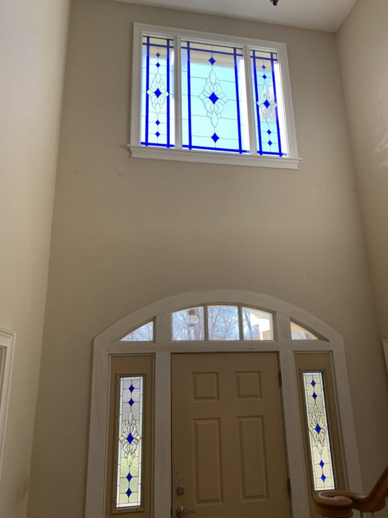 Tempered glass insulated trimmed in on site