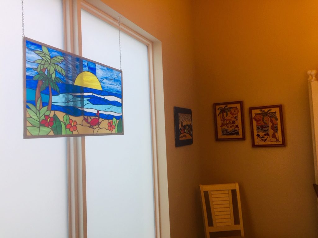 Stained Glass Window Panel Hang