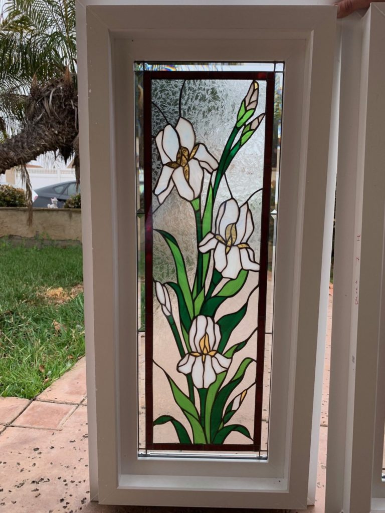 Stained Glass Windows installed in a new Kitchen