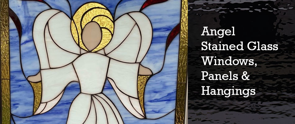 Angels Stained Glass Panels, Windows, Hangings