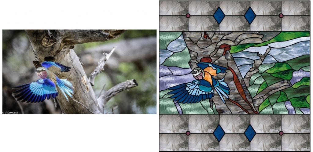 Photo into a stained glass