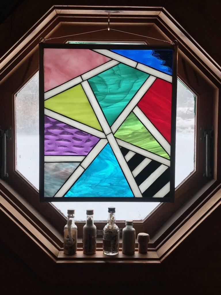 Clients painting duplicated into Stained Glass