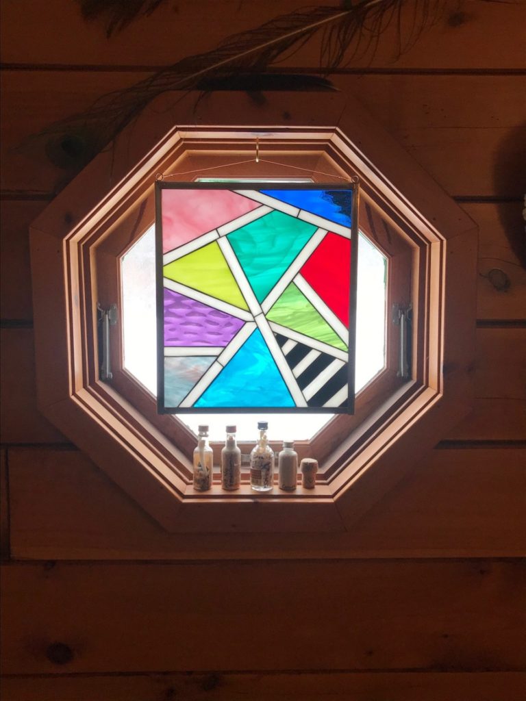 Clients painting duplicated into Stained Glass