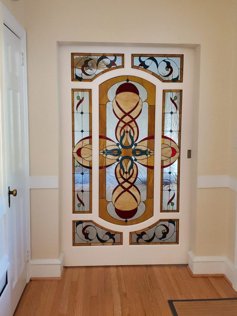 We have turned a Draw into a Stained Glass for a for a large Barnwood door.