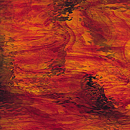 Ruby Red/Amber Waterglass