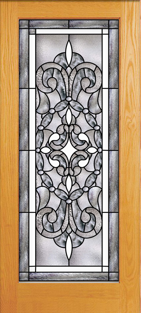 The "Victorville" Classic Stained Glass Douglas Fir French Door