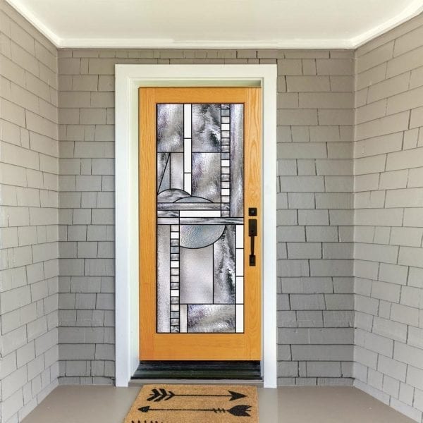 The "Ramsey" Mission Style Stained Glass Douglas Fir French Door