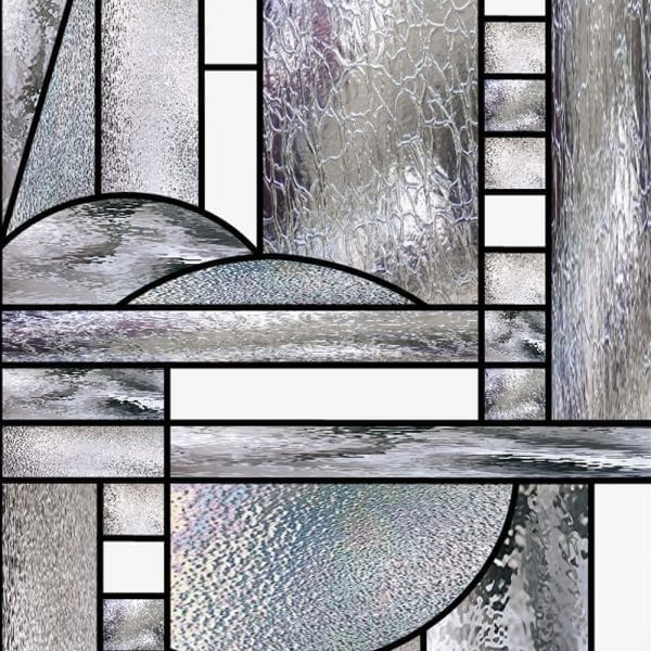 The "Ramsey" Mission Style Stained Glass Douglas Fir French Door